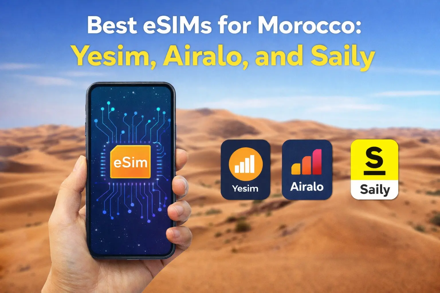 Best eSIM for Morocco: Yesim vs Airalo vs Saily (2026)
