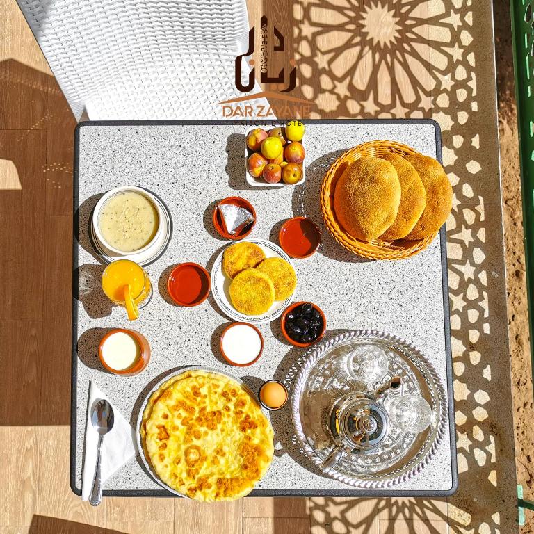 Breakfast at dar zayane in middle atlas morocco