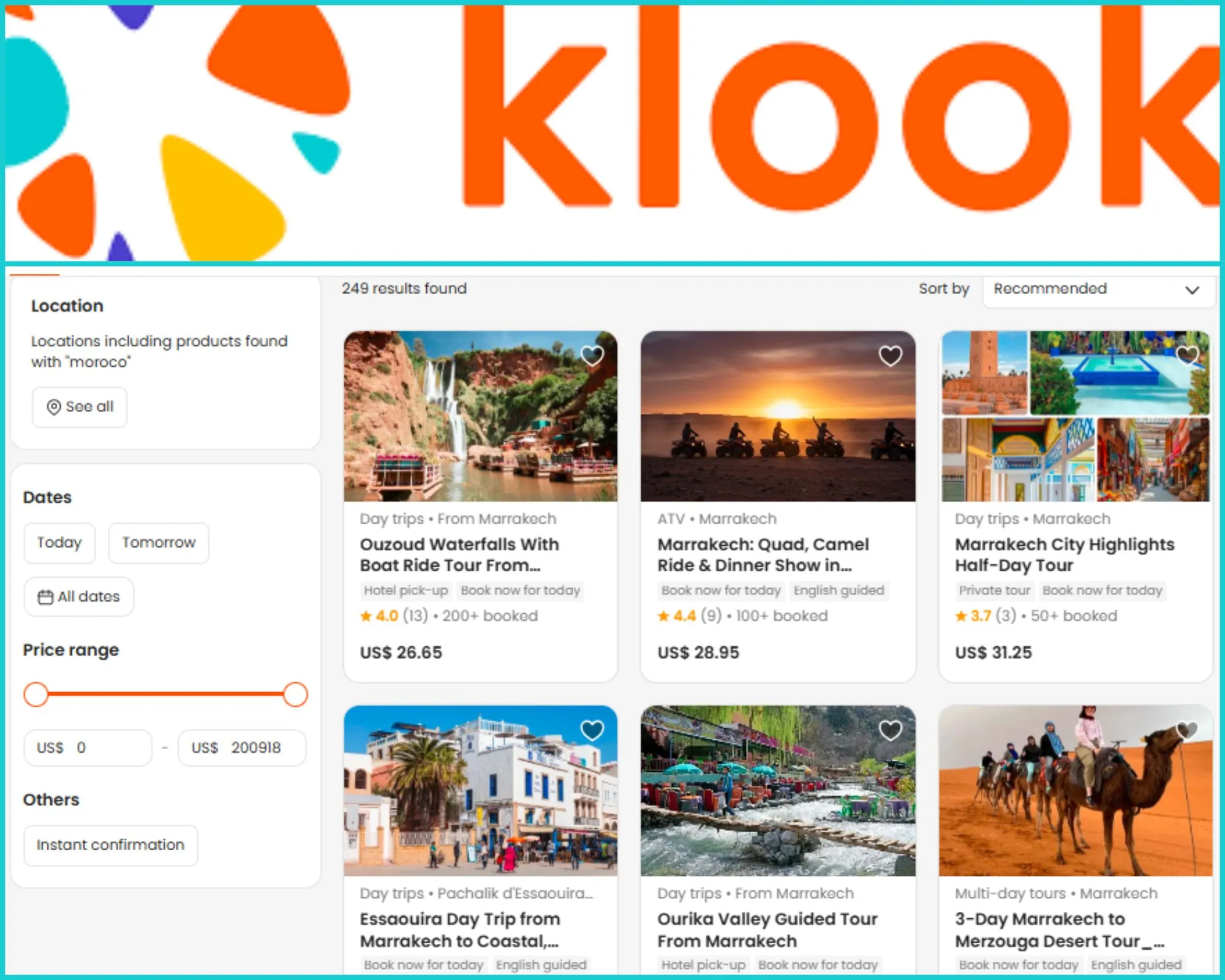 Morocco Tours Packages by klook