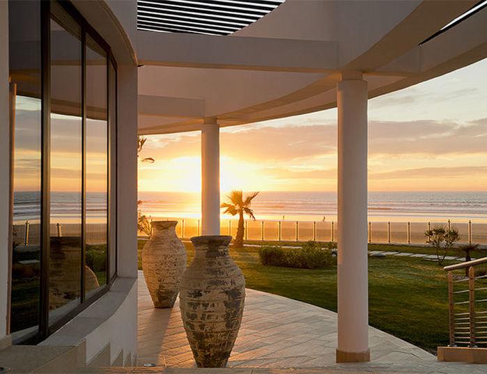 sunset view from sofitel hotel in agadir
