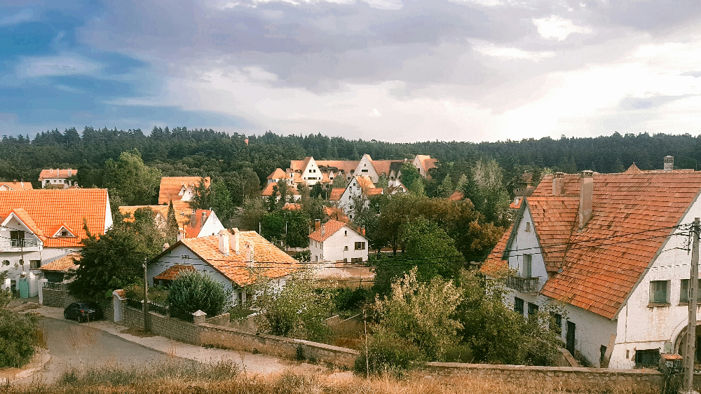 Ifrane in Morocco with trees and european design homes