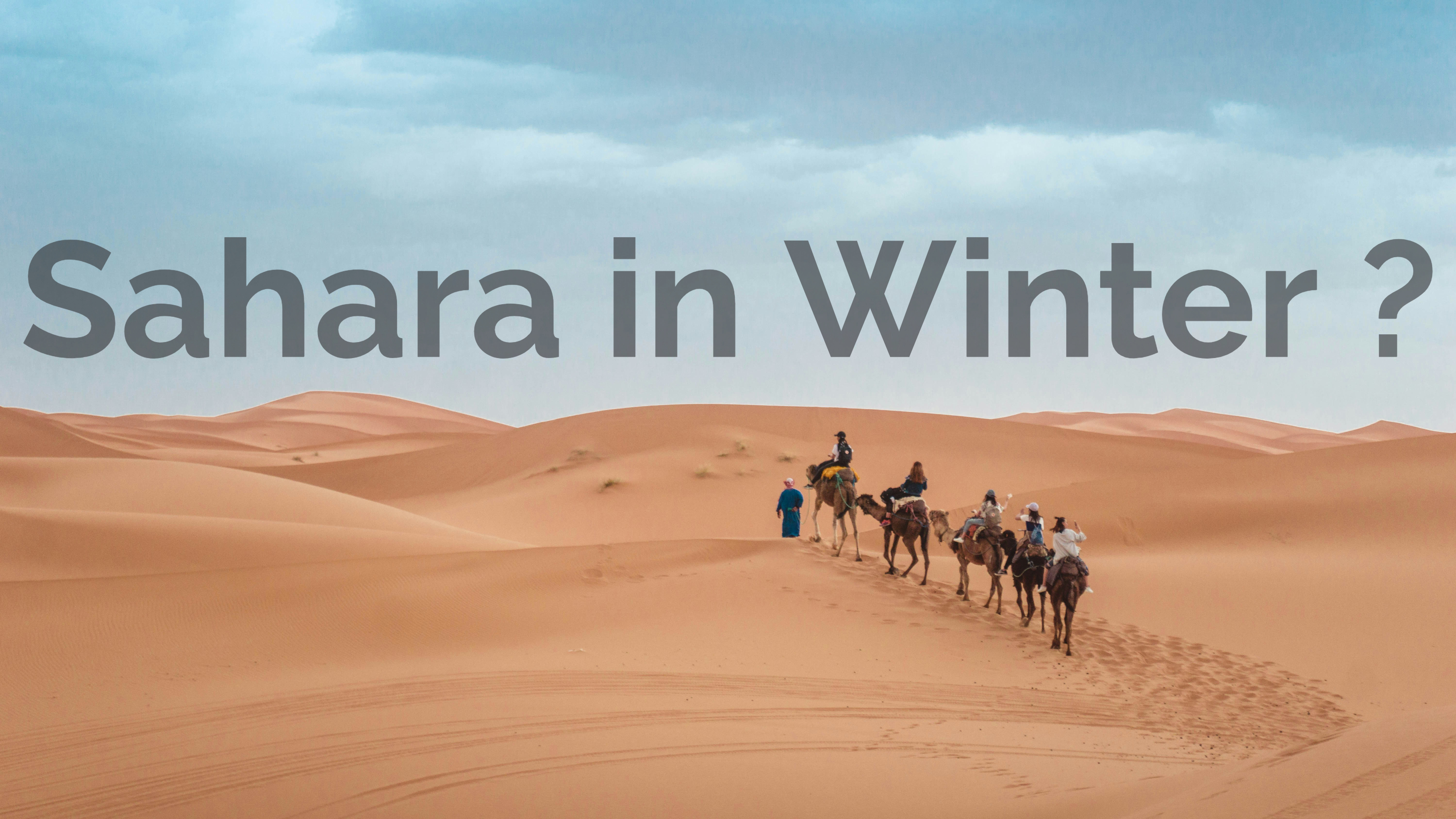 sahara dunes in winter