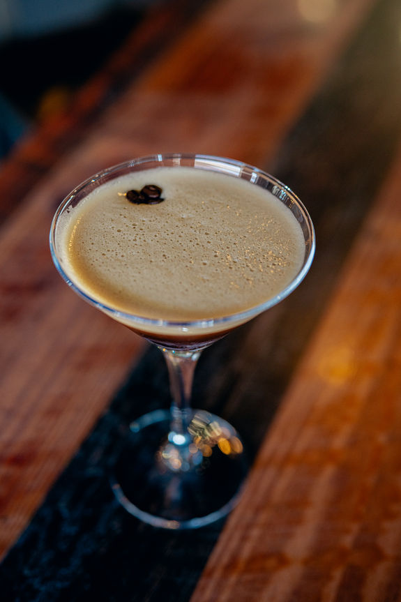 Espresso martini food photography at Falabella Family Bistro in Wesley Chapel by food photographer Nina Bashaw