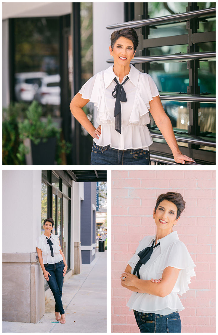 headshots taken at Hyde Park Village in Tampa, Florida