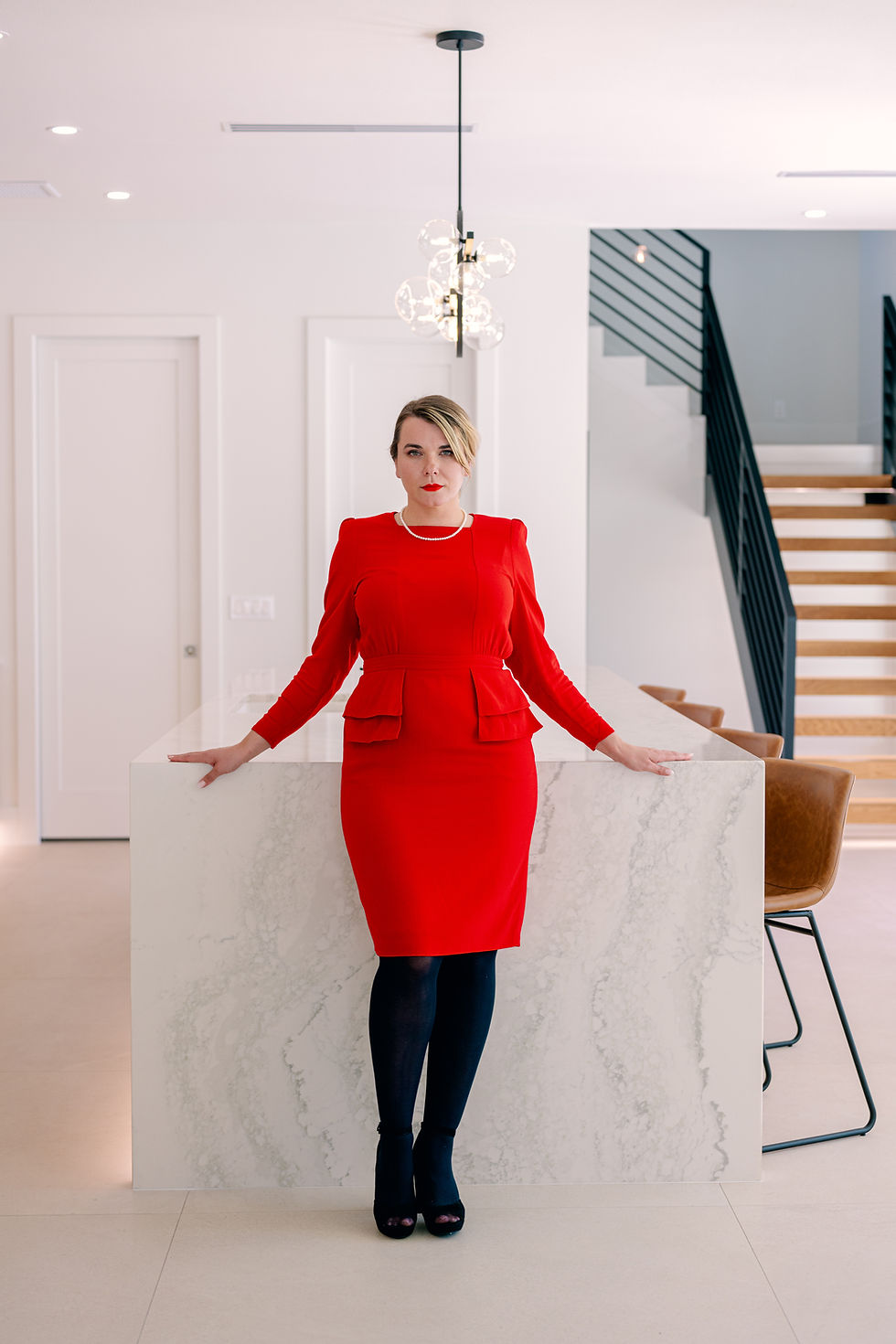 Real estate agent headshot by Tampa branding and. headshot photographer Nina Bashaw