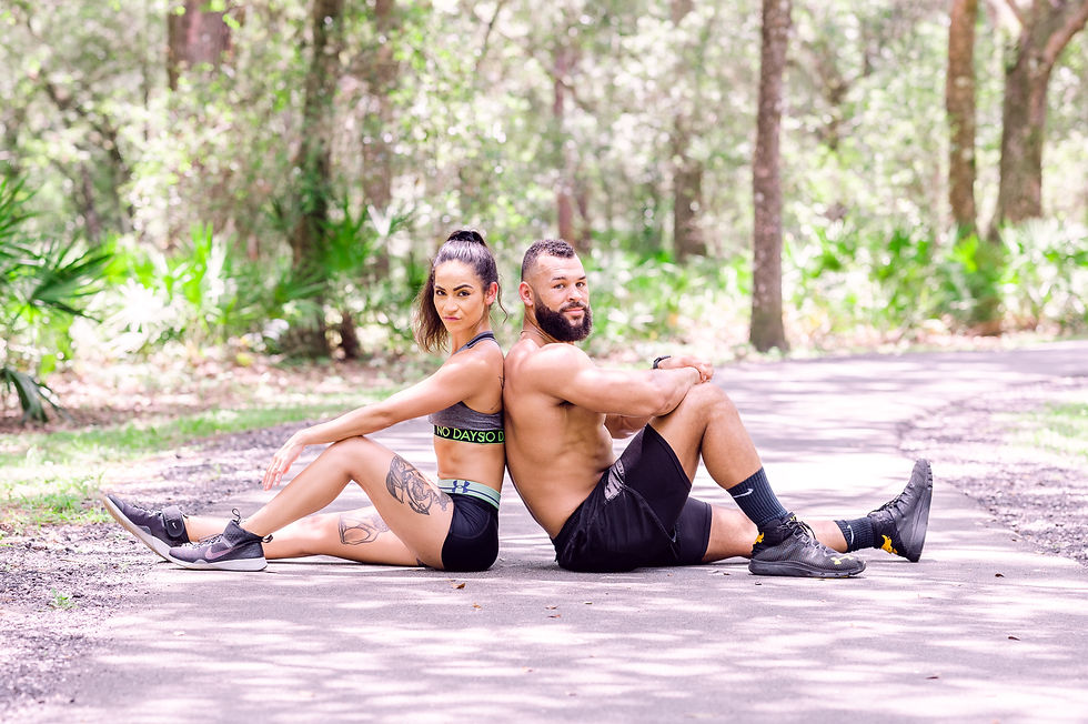 Outdoor personal training photoshoot taken by Tampa photographer Nina Bashaw at Lettuce Lake Park 