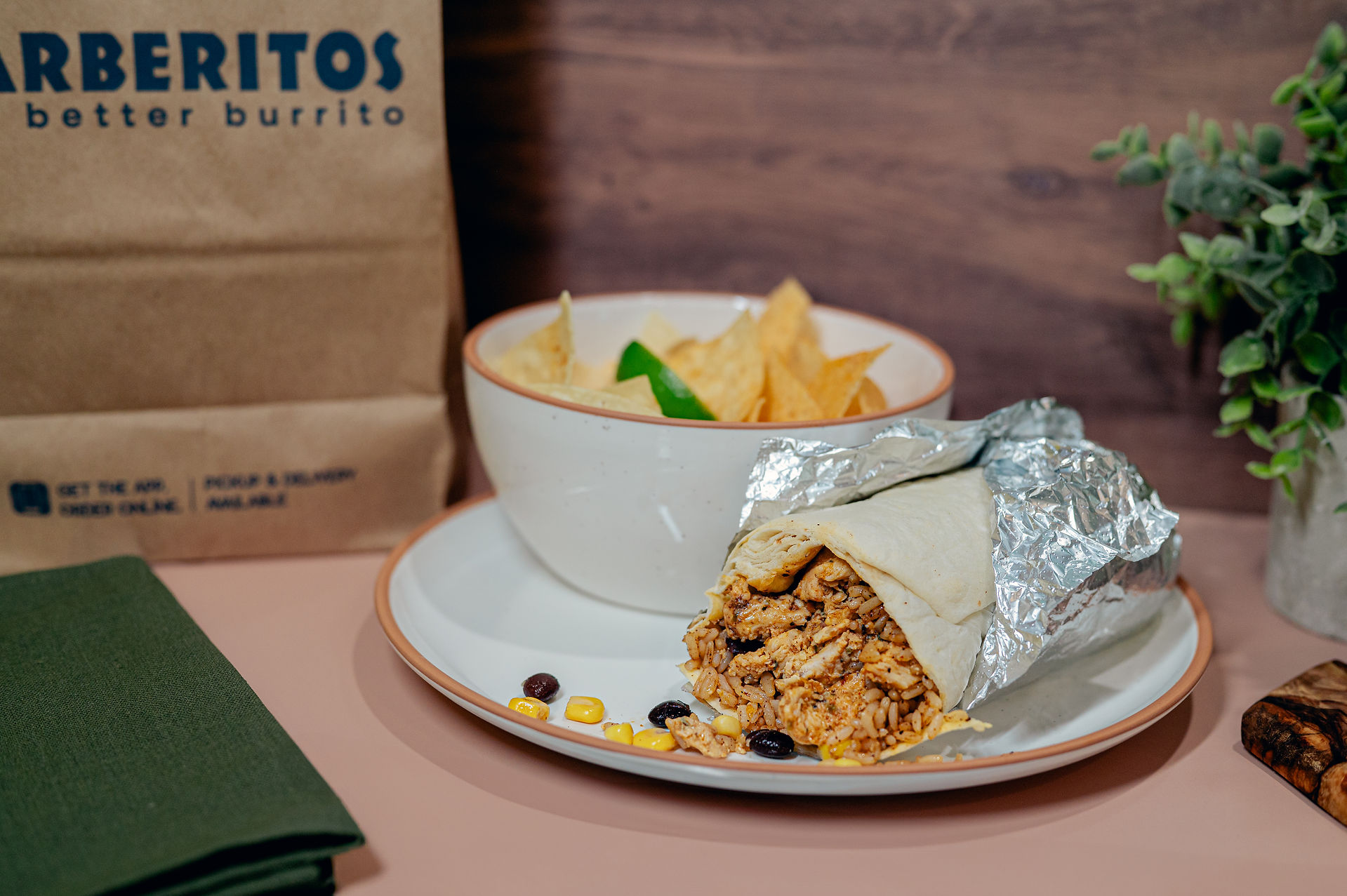 Burrito's from Barberitos. Food and Branding Photography Session with Barberitos by Tampa Food Photographer Nina Bashaw