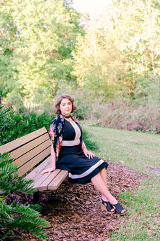 Senior pictures taken in Wesley Chapel, FL by fine art luxury senior portrait photographer Nina Bashaw.