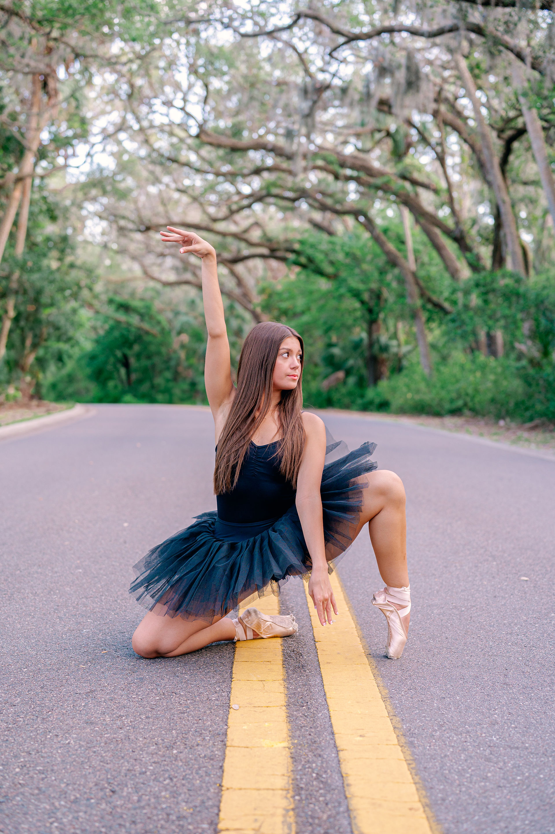 Ballet, Sunshine & Seminole Pride: Emery’s Senior Portraits at Philippe Park | Tampa Senior Portrait Photographer Nina Bashaw