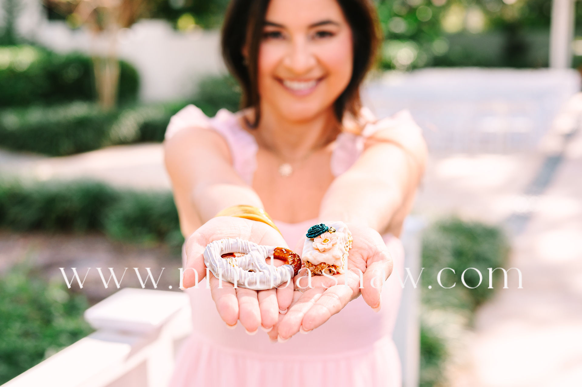 Professional headshots and branding images that capture the essence of Shimmer and Delights in a real event setting.