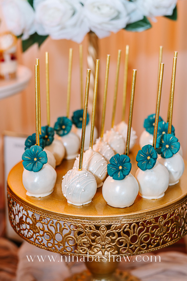 Professional branding and food photography of Shimmer and Delights treats at a real wedding by Tampa food and branding photographer Nina Bashaw