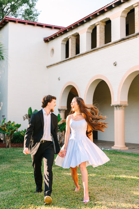 Romantic Wesley Chapel Engagement Session at Golden Hour

