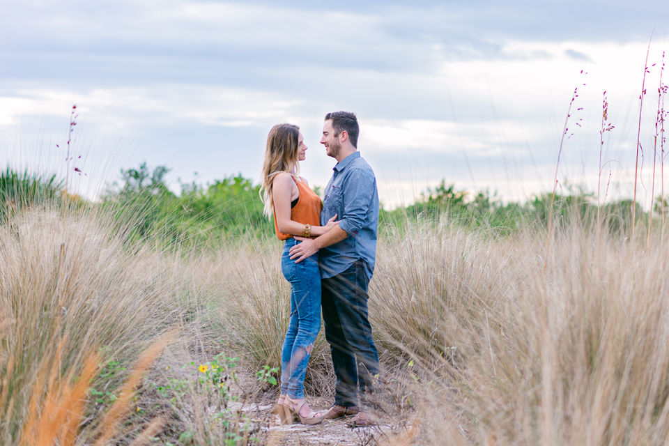 Engagement photos taken at Cypress Point Park in Tampa, FL by top rated fine art luxury wedding and portrait photographer Nina Bashaw.