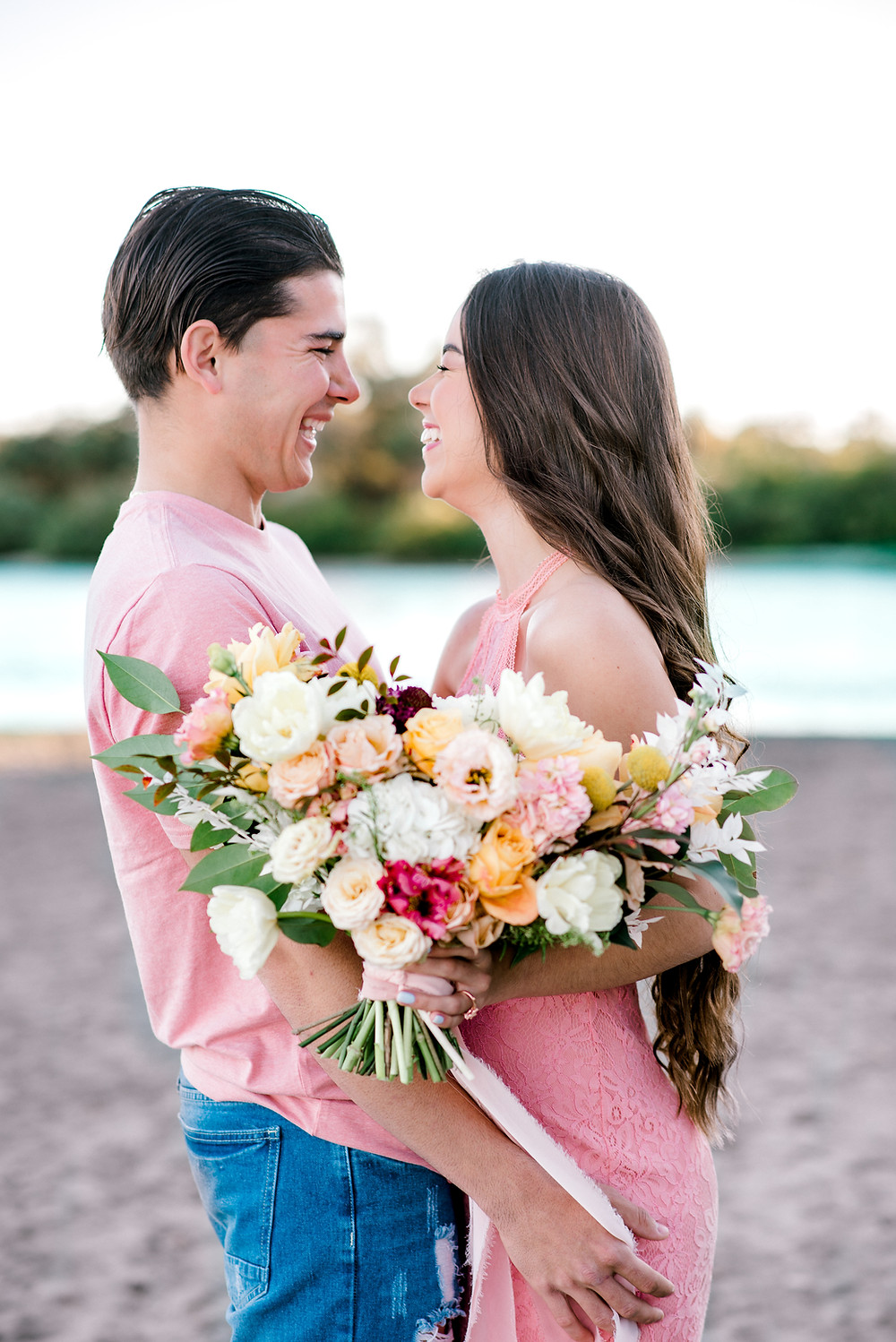 Tampa Bay engagement photos at Philippe Park