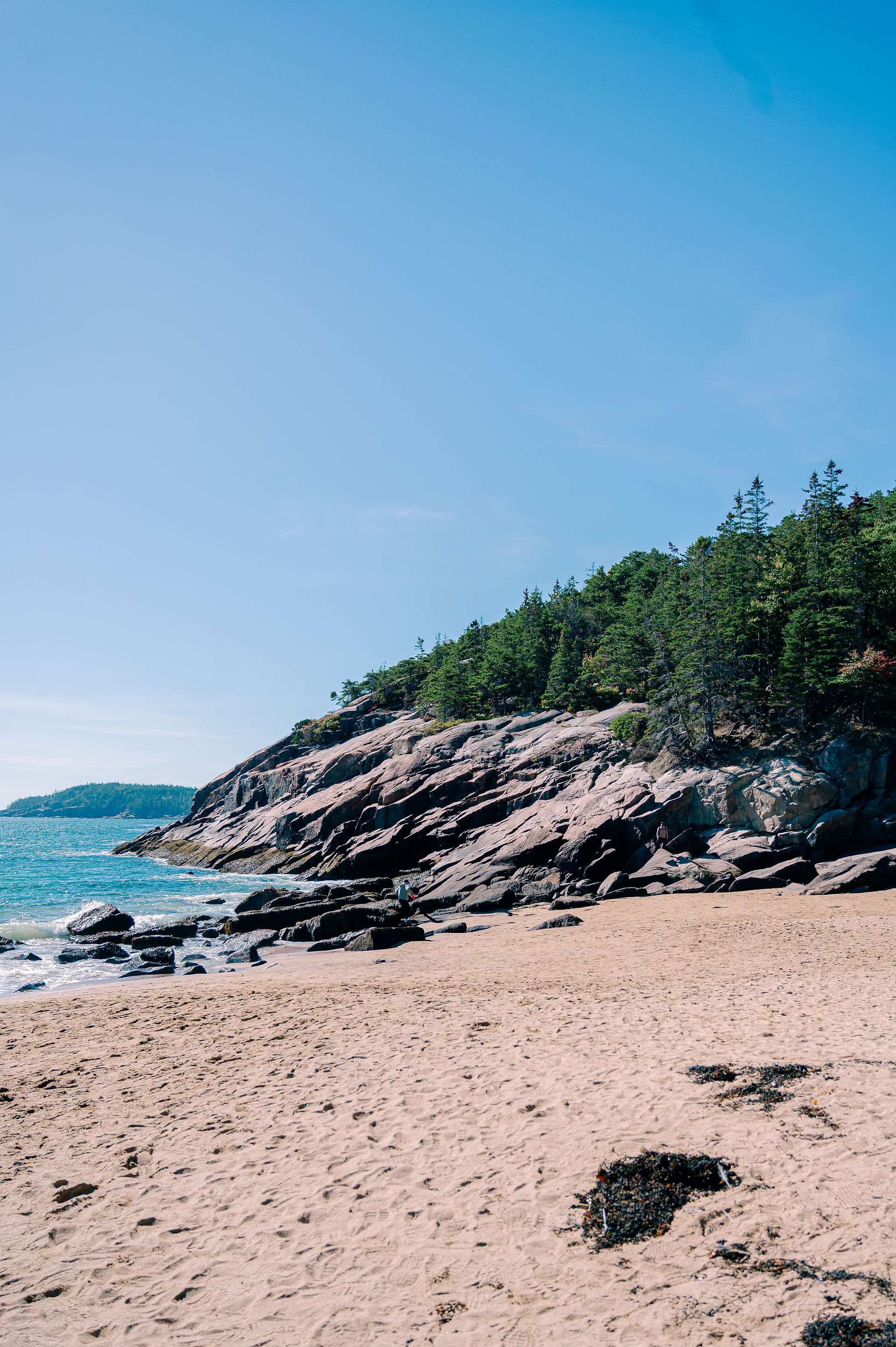 Sand Beach in Acadia National Park captured by destination photographer Nina Bashaw