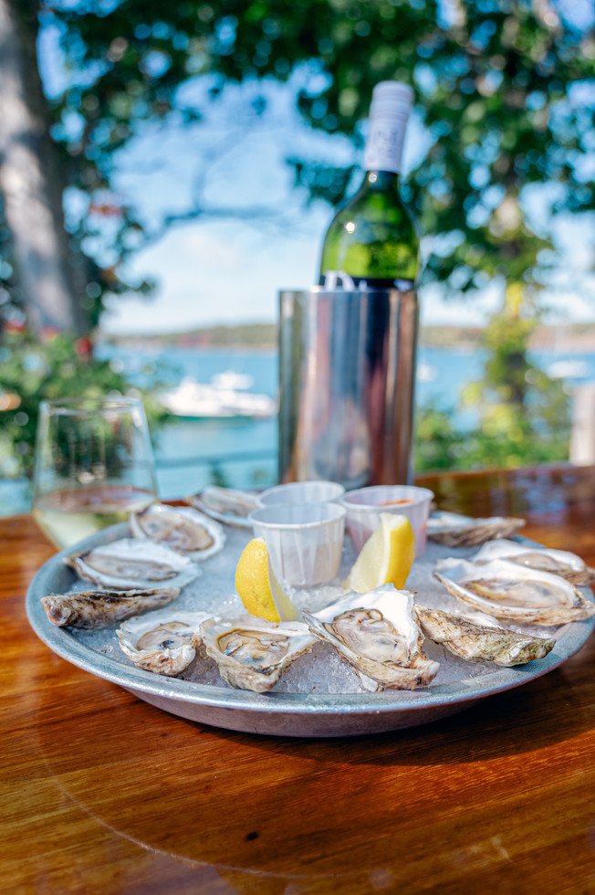 A scenic coastal drive to Bar Harbor Maine and an unforgettable dining experience at Abel’s Lobster Pound through the lens of traveling food and branding photographer Nina Bashaw