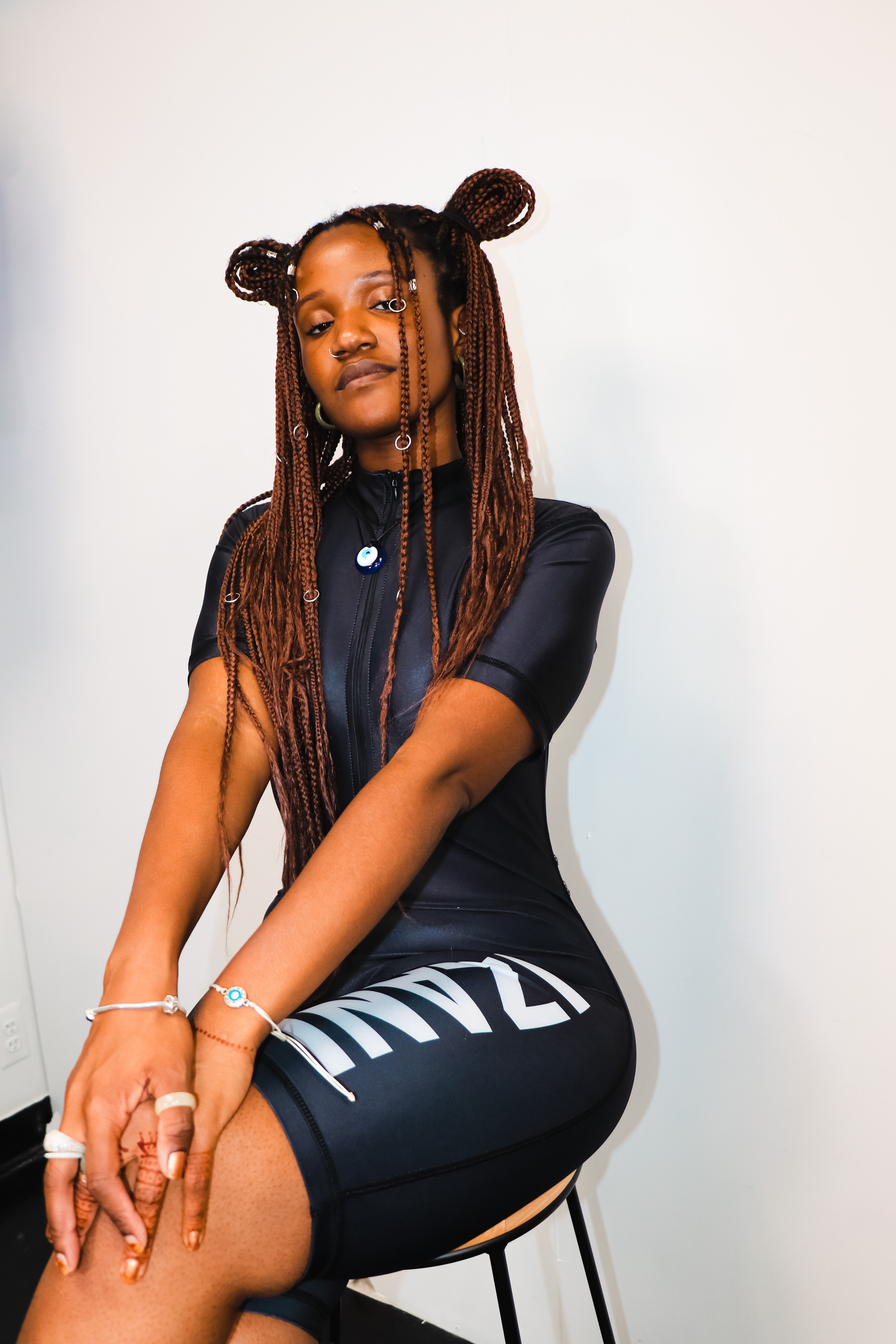 One Piece Zip Up(Blk)