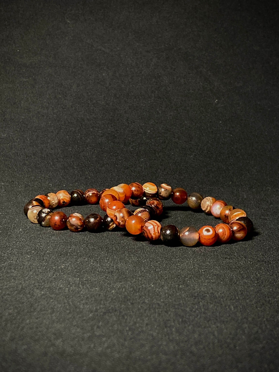 Sardonyx Bead Bracelet - 8 mm