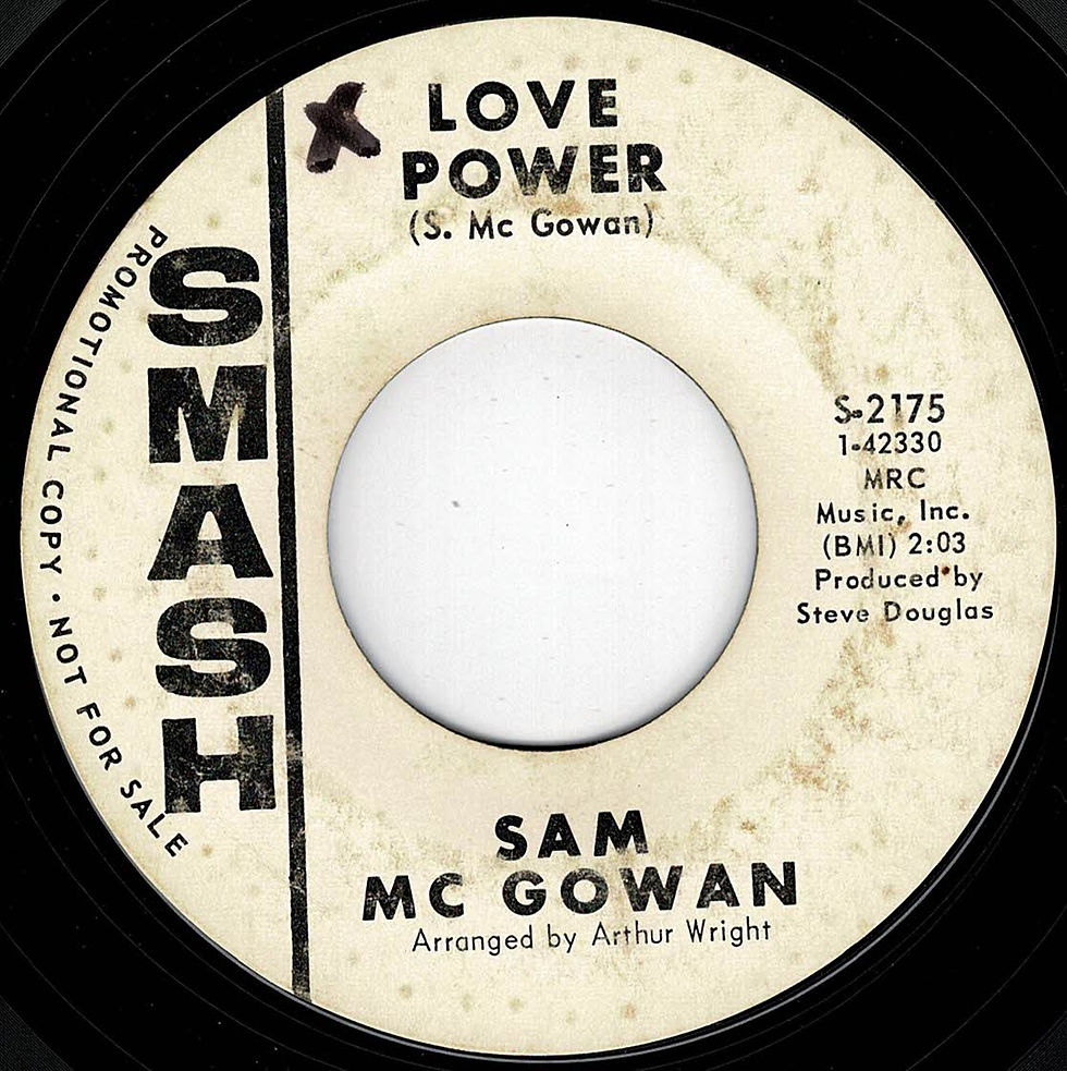 Sam McGowan - Love Power - Smash