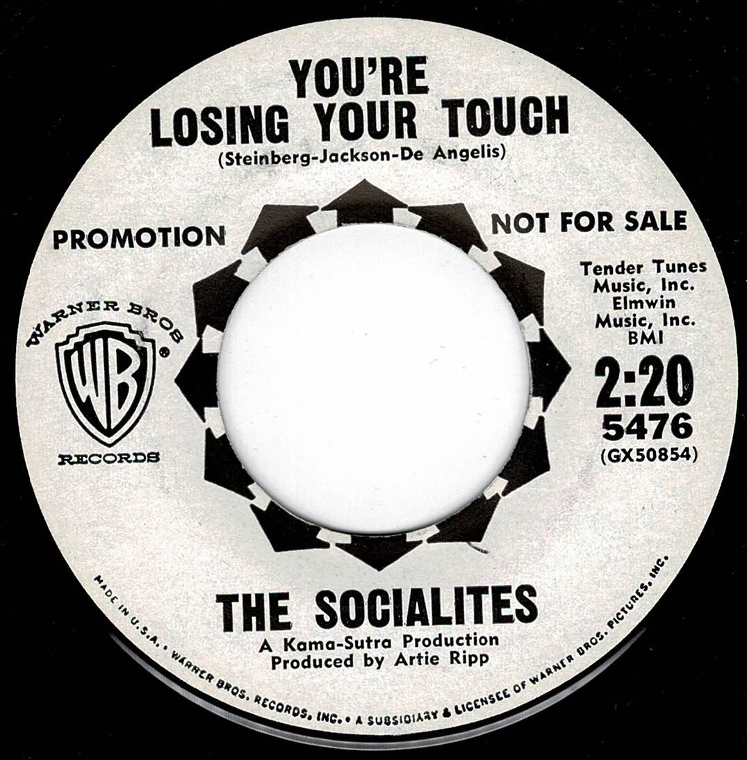 The Socialites - You're Losing Your Touch - Warner Bros