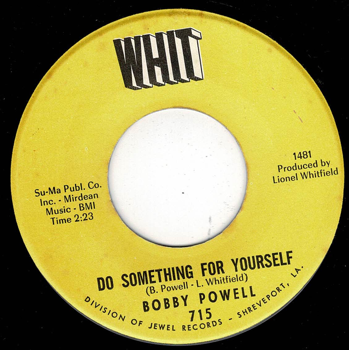 Bobby Powell -Do Something For Yourself - Whit