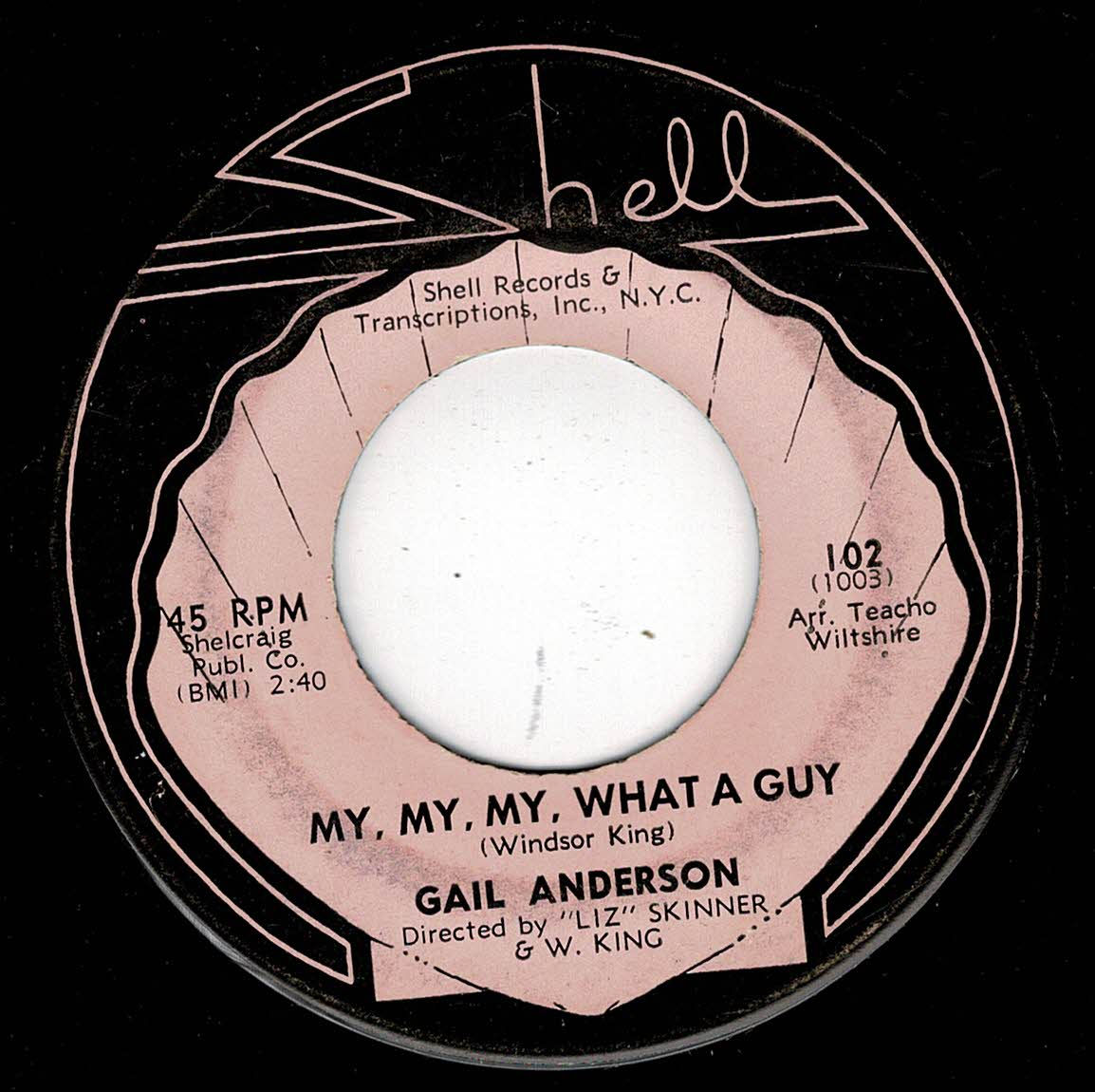 Gail Anderson - My, My, My What A Guy - Shell