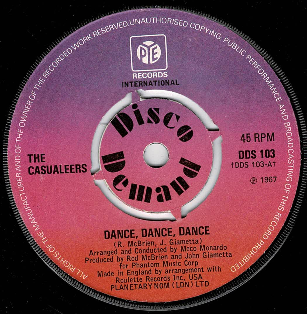 The Casualeers - Dance, Dance, Dance - Pye Disco Demand