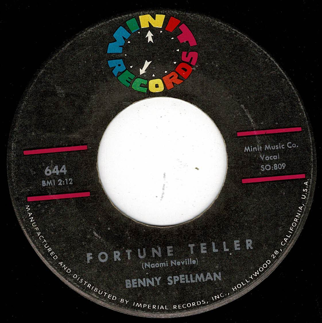 Benny Spellman - Fortune Teller - Minit