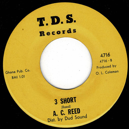 Ac Reed Vinyl A.C. Reed - 3 Short -T.D.S. Records | Manfromsoul Recordshttps://static ...