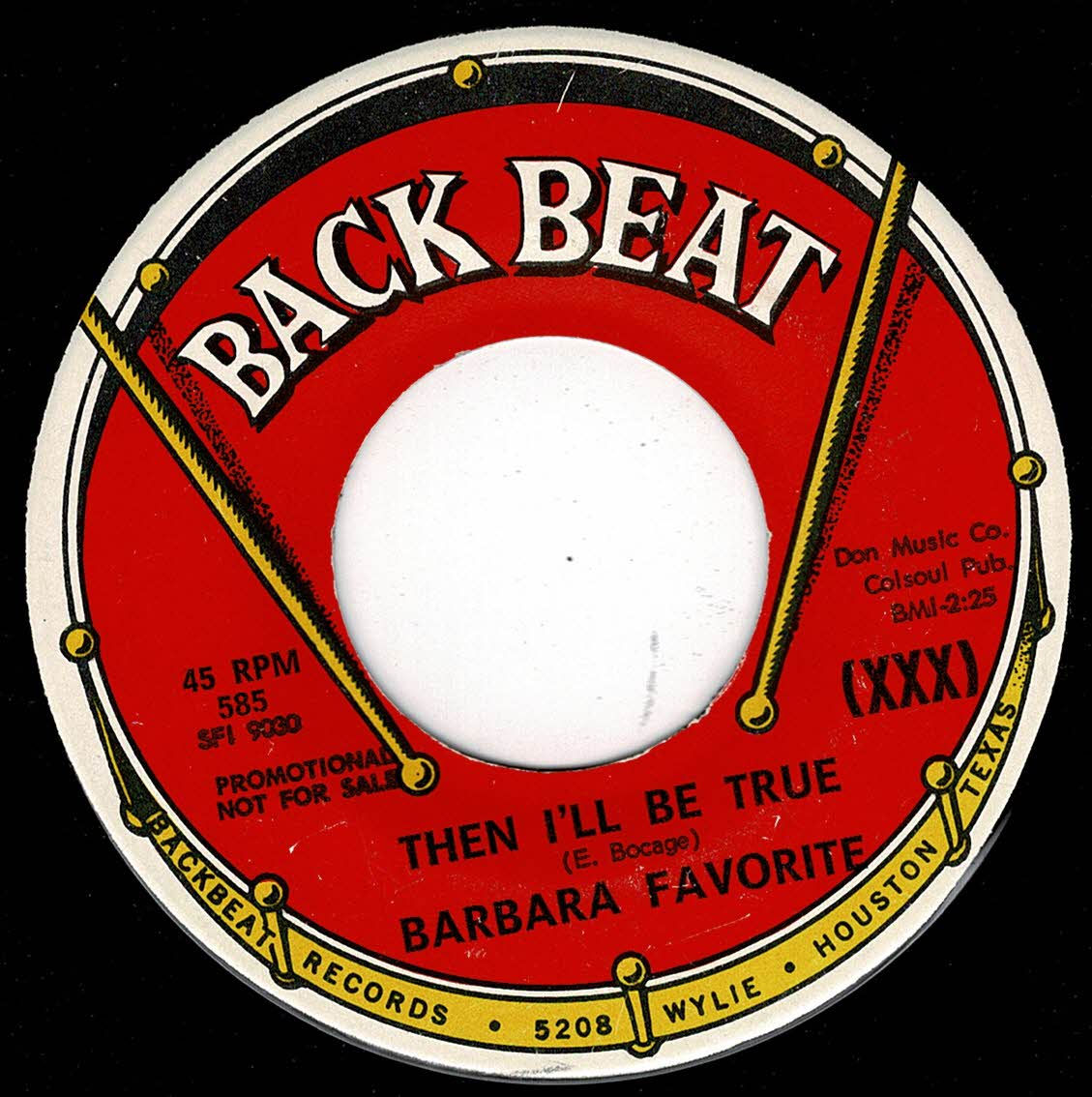 Barbara Favorite - Then I'll Be True - Back Beat