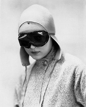 Marion Wulz (Trieste 1905-1990), Portrait of Wanda Wulz in motorcyclist's outfit.JPG