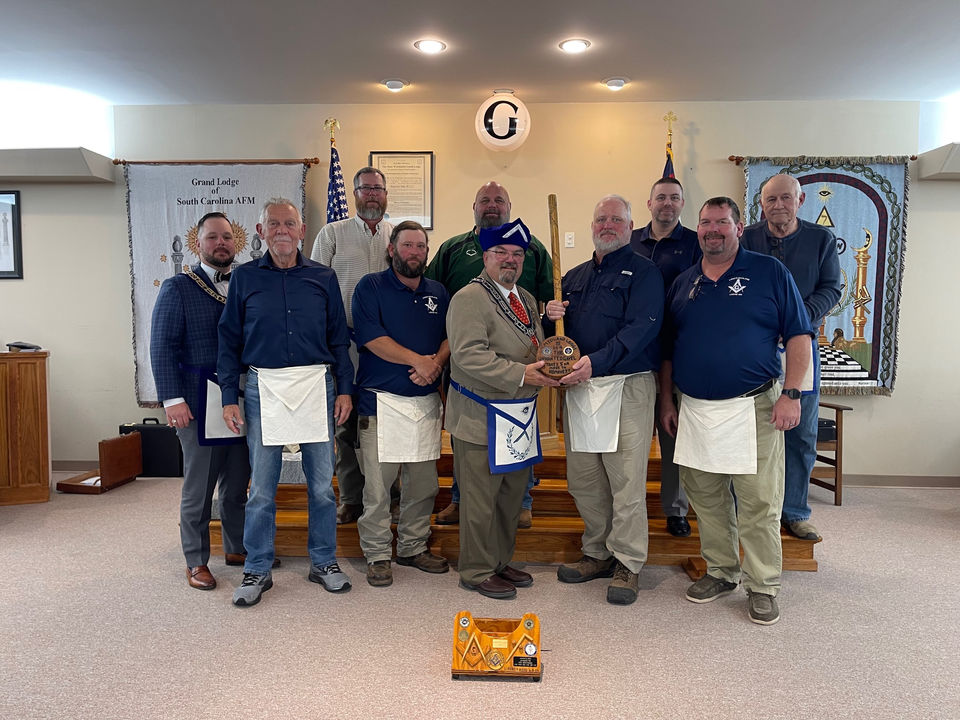 Business Meeting & Installation of Officers - December 7, 2023 - The State Traveling Gavel Awarded to Lower Richland Lodge No. 406