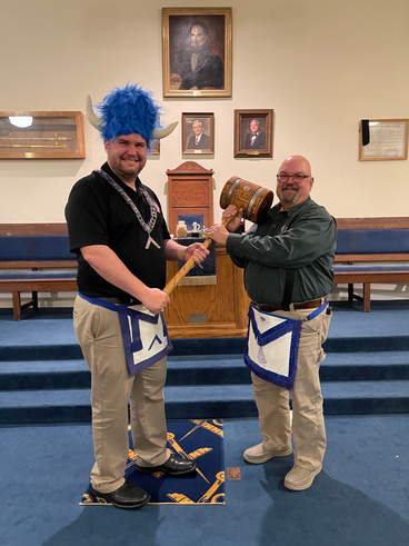 The State Traveling Gavel was captured from Amity Lodge No. 87 on March 7, 2022