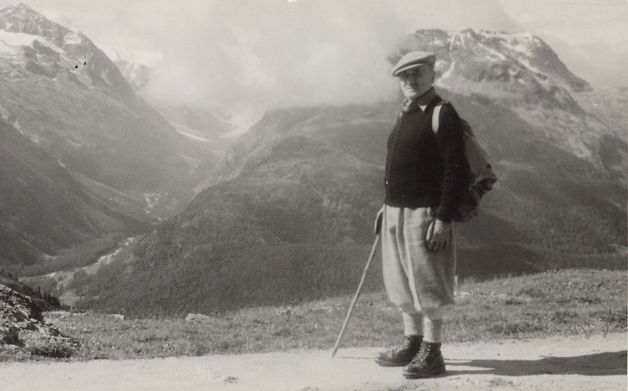 Jean Monnet en randonnée dans les Grisons