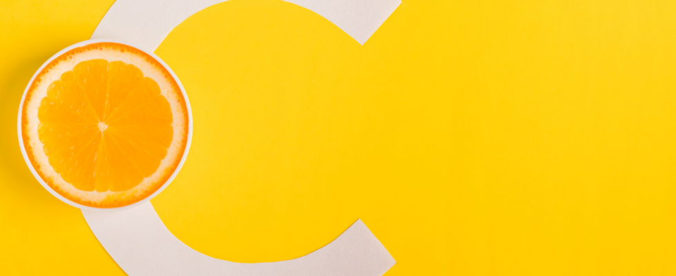 Orange and letter C on a yellow background
