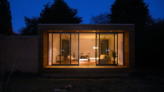 Night View of Modern Extension