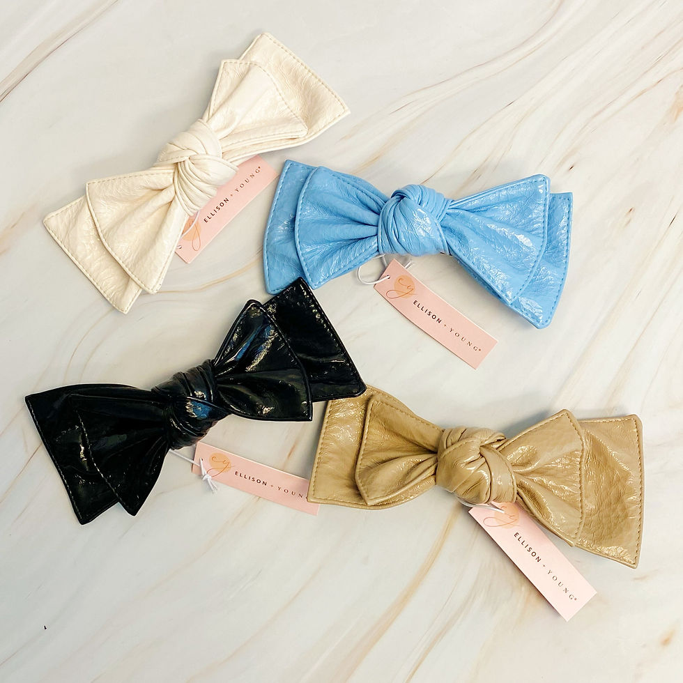 Thumbnail: Patent Double Bow Hair Clip