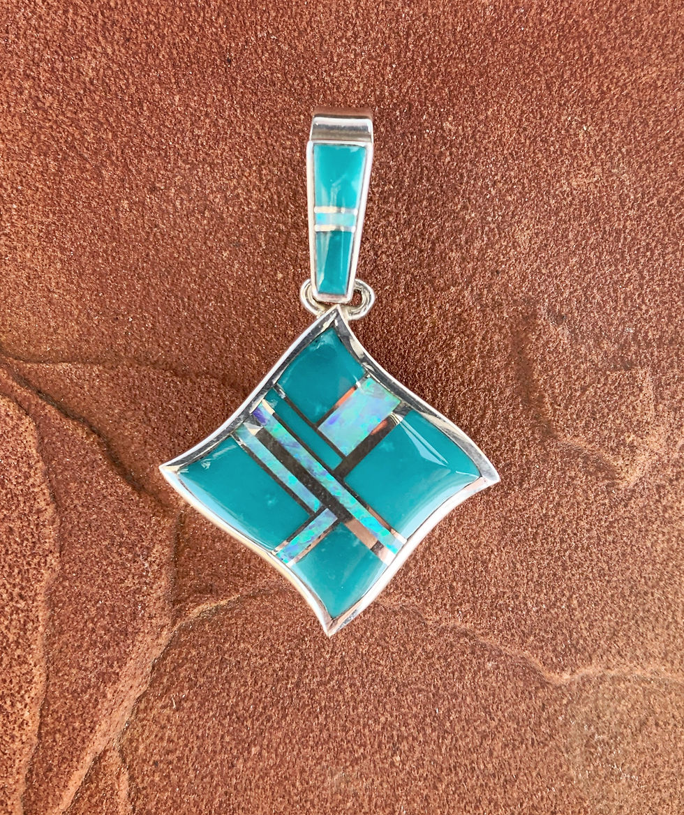 R. Boyd Hand Inlaid Pendant 