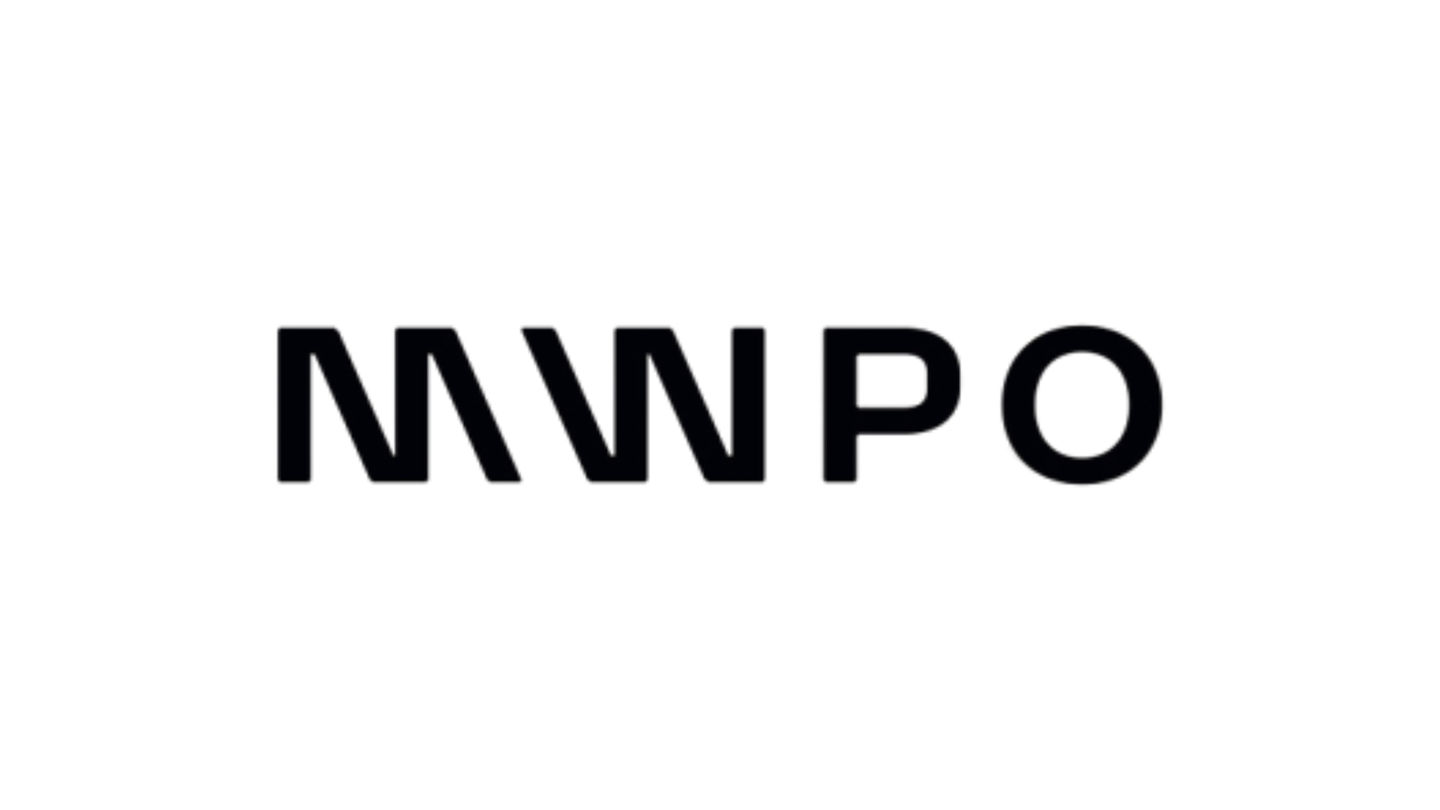 MWPO logo in black on white background, modern and stylish.