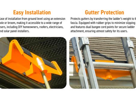 Images of how the Gutter Saver PRO is installed and used