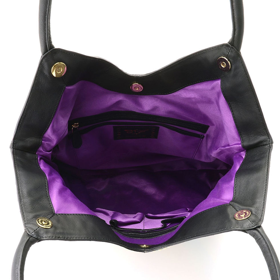 Thumbnail: Hand-Beaded Color Block Tote