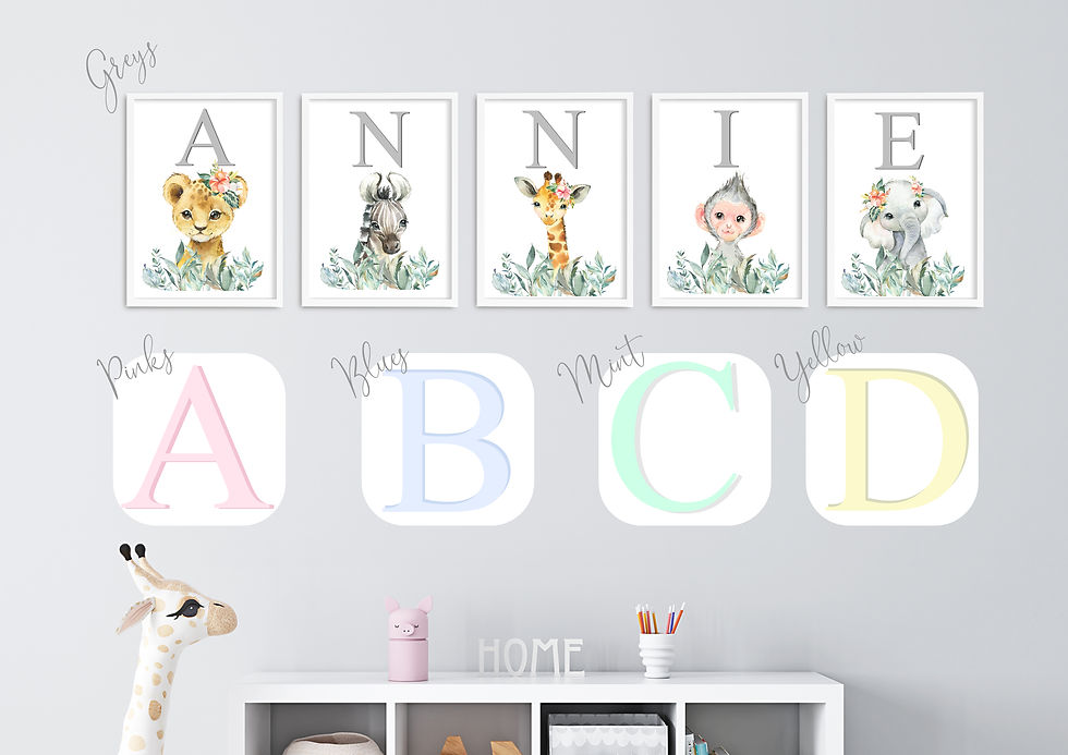 Thumbnail: Baby Safari Wall Art