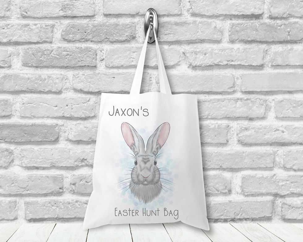 Thumbnail: Realistic Rabbit Reusable Tote Bag