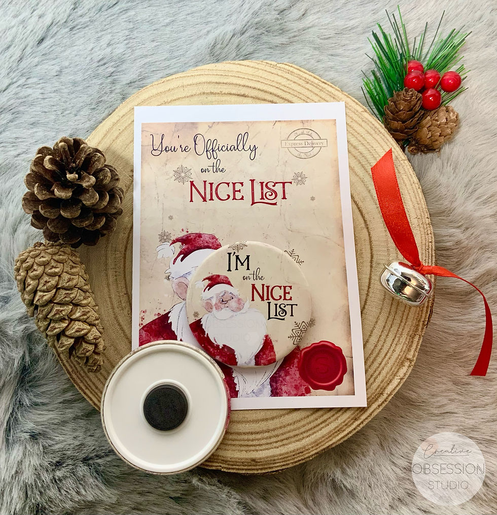 Thumbnail: Christmas Nice List Fridge Magnet