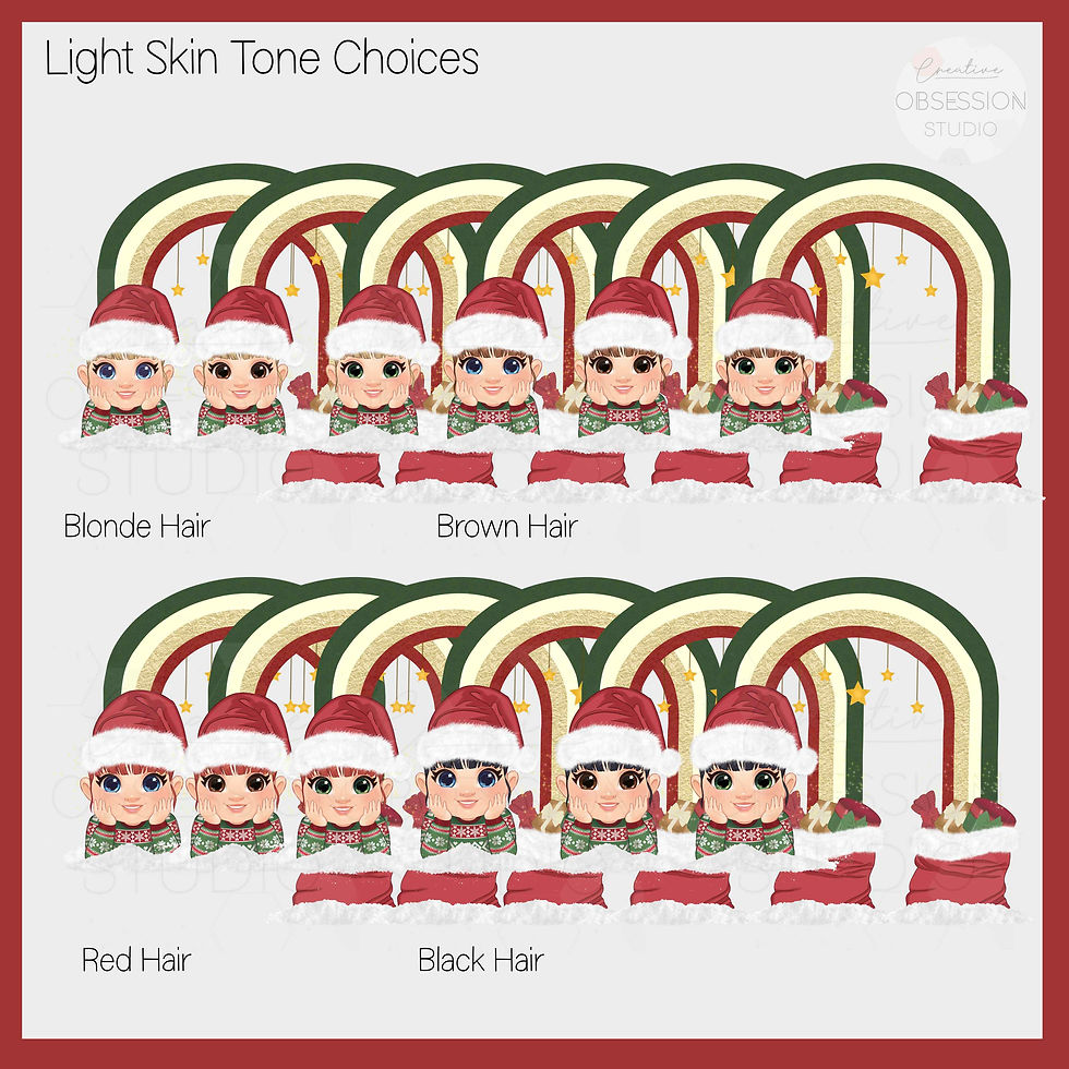 Thumbnail: Christmas Rainbow Girl White Mug, Christmas Eve Box Filler, Gift for Her, Teacher Christmas Gift