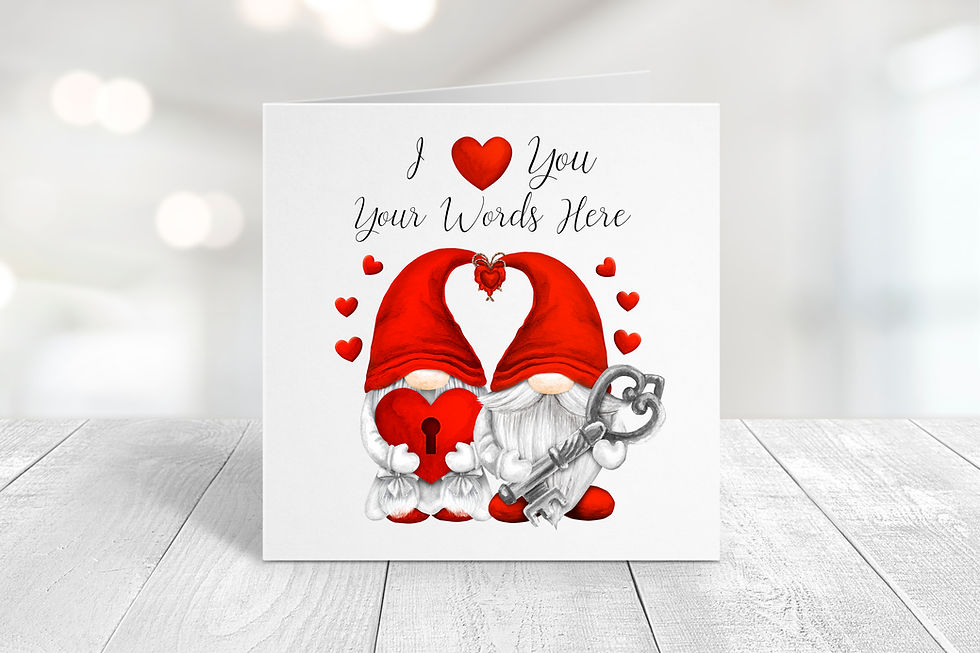 Thumbnail: Gnome Body Loves You Like I Do - Red Gnome Card