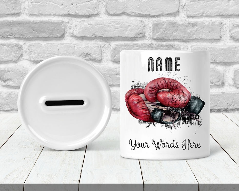 Thumbnail: Boxing Glove Weight Loss Motivation Savings Jars £1 for 1LB