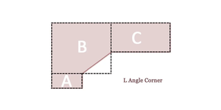 How to measure countertop L Angle Corner