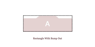 How to measure countertop Rectangle With Bump Out