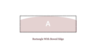 How to measure countertop Rectangle With Bowed Edge